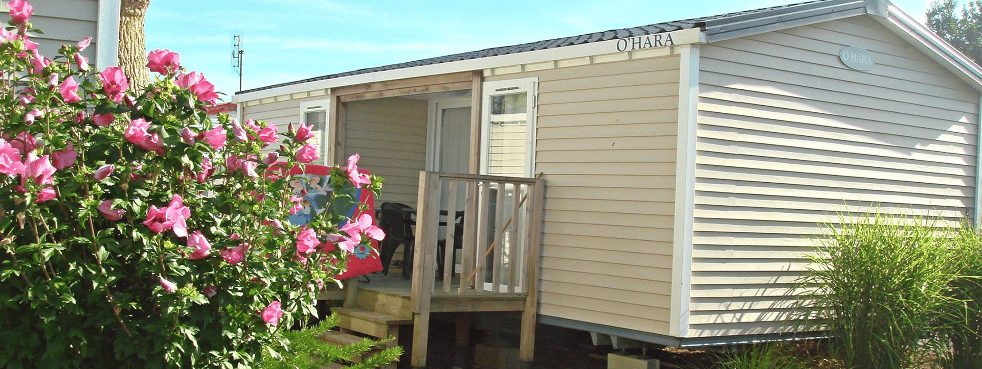 location mobil home et lodge faute sur mer en vendée